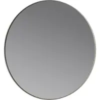 Blomus Miroir mural RIM, miroir rond, acier avec revêtement en poudre, couleur "Ashes of roses", diamètre 50 cm, référence 66001