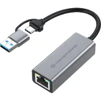 Conceptronic Abby08g Usb-a To Rj45 Adapter Argenté
