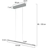 Steinhauer Suspension design Bande 114cm gris