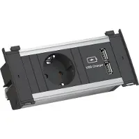 Bachmann KAPSA XS 1xCEE7/3 2xUSB Charger, 0,2m GST18
