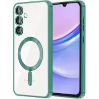 Techsuit - Luxury Crystal MagSafe - Samsung Galaxy A15 4G / A15 5G - Light Green (Samsung Galaxy A15 5G), Coque pour téléphone portable, Vert