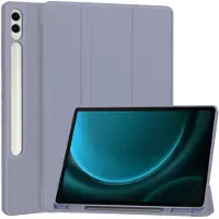 Techsuit - Flex Trifold (with Pencil Holder) - Samsung Galaxy Tab S9 FE Plus - Purple (Samsung Galaxy Tab S9 FE), Étui pour tablette, Violet
