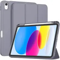 Techsuit - Flex Trifold (with Pencil Holder) - iPad 10 (2022) 10.9 / 11 (2025) - Purple (Apple iPad Air 11 2025), Étui pour tablette, Violet