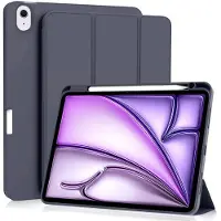 Techsuit - Flex Trifold (with Pencil Holder) - iPad Air 11 (2024) / Air 11 (2025) - Dark Blue (Apple iPad Air 11 2024, Apple iPad Air 11 2025), Étui pour tablette, Bleu