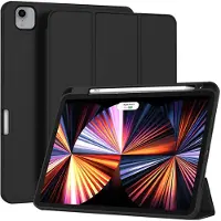 Techsuit - Flex Trifold (with Pencil Holder) - iPad Pro 11 (2018 / 2020 / 2021 / 2022) - Black (Apple iPad Pro 11 2021, Huawei MatePad Pro 11 (2022)), Étui pour tablette, Noir
