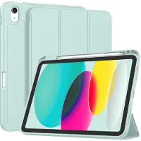 Techsuit - Flex Trifold (with Pencil Holder) - iPad 10 (2022) 10.9 / 11 (2025) - Sky Blue (Apple iPad Air 11 2025), Étui pour tablette, Bleu