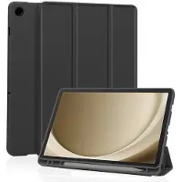 Techsuit - Flex Trifold (with Pencil Holder) - Samsung Galaxy Tab A9 Plus - Black (Samsung Galaxy Tab A9), Étui pour tablette, Noir