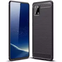 Techsuit - Carbon Silicone - Samsung Galaxy Note 10 Lite - Black (Samsung Galaxy Note 10 Lite), Coque pour téléphone portable, Noir