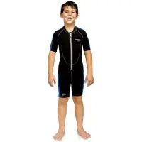 Cressi Lido Baby 2 Mm Junior Short Sleeve Shorty Noir 8-9 Years Enfants