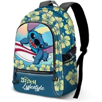 KARACTERMANIA Disney Lilo & Stitch Blue Fight School Backpack, Capacious 44x31x18 cm