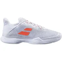 Babolat Chaussures de Tennis Babolat Women Jet Tere Clay White Living Coral-Taille 40,5