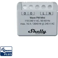 Shelly Qubino Wave PM Mini Switch Gris