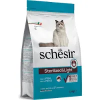 Schesir Adult Sterilized & Light Rich Fish Cat Food 10kg Clair 10kg