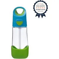 B.Box Bottle with Straw bouteille avec paille Blue Green 1 pcs