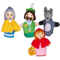 Goki Ensemble de marionnettes à doigts Le Chaperon Rose, +3 ans,