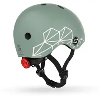 Scoot & Ride Kids Helmet XXS-S Green Lines