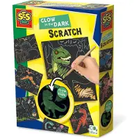 SES Creative SES Bougies dans le jeu à gratter sombre Dino 14285