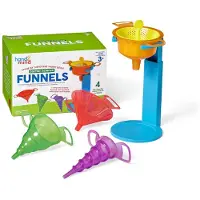Learning Resources Hand2mind Starter Science Funnels Équipement de laboratoire scientifique Jouets de tamisage Tamis à sable Jouets de table à eau Jouets de jeu sen