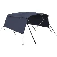 vidaXL 4-Bow Bimini-Top avec panneaux latéraux 243x(230-244)x137 cm