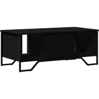 vidaXL Table basse noire 100x51x40 cm Bois composite