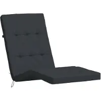 vidaXL Coussins de chaise longue lot de 2 noir tissu oxford