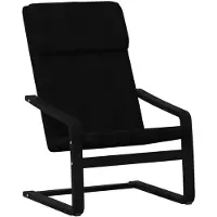vidaXL Fauteuil relax noir tissu