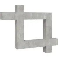 vidaXL Ensemble de 9 meubles TV en bois gris béton