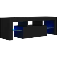 vidaXL Armoire TV avec lampes LED Noir 120x35x40 cm