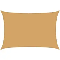 vidaXL Voile d'ombrage 160 g/m² rectangulaire sable 2,5x3,5m PEHD