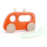 Bajo Camping-car en bois avec planche de surf - jouet durable pour enfants