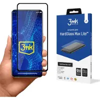3MK HardGlass Max Lite for Realme GT Master black frame (1 pcs, Realme GT Master), Téléphone portable : film de protection, Noir