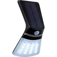 Eglo LED Solar Außenleuchte Wandlampe Lamozzo Schwarz IP44 2W 3000K/4000K Indirektes Licht + Sensor