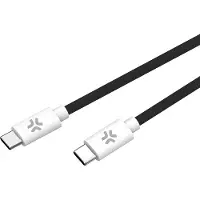Celly USBCUSBCCOTTBK câble USB 1,5 m USB C Noir, Blanc