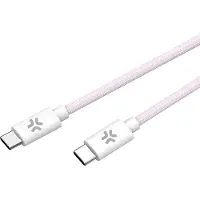 Celly USBCUSBCCOTTPK câble USB 1,5 m USB C Rose, Blanc