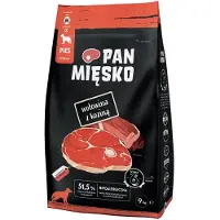 PAN MIĘSKO Bœuf avec chèvre M - nourriture sèche pour chiens - 9kg