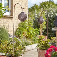 SMART GARDEN 2 paquets de lampes à flamme LED à énergie solaire pour piquet de lumière | Chemins d'accès suspendus