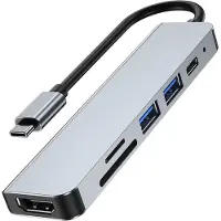 Tech-Protect V4-Hub Adapter 6In1 Gris