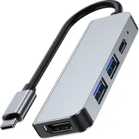 Tech-Protect V2-Hub Adapter 4In1 Gris