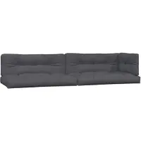 vidaXL Coussin pour palette 5 pcs. tissu anthracite