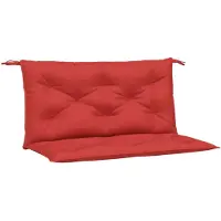vidaXL Coussins de banc de jardin 2 pcs. Rouge 100x50x7 cm Tissu Oxford