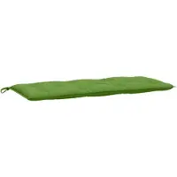 vidaXL Coussin pour banc de jardin Melange Vert 120x50x7 cm Tissu