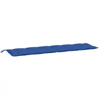 vidaXL Coussin pour banc de jardin bleu royal 200x50x7 cm tissu Oxford
