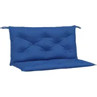 vidaXL Coussins de banc de jardin 2 pcs. Bleu roi 100x50x7 cm Tissu Oxford