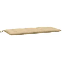 vidaXL Coussin pour banc de jardin Melange Beige 120x50x7 cm Tissu