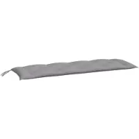 vidaXL Coussins de banc de jardin 2 pcs. Gris 150x50x7 cm Tissu Oxford