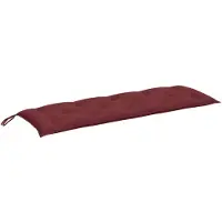 vidaXL Coussin pour banc de jardin Melange rouge vin 150x50x7 cm Tissu