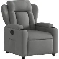 vidaXL Fauteuil relax électrique gris foncé Tissu