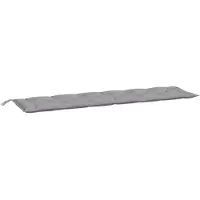 vidaXL Coussin pour banc de jardin Gris 200x50x7 cm Tissu Oxford