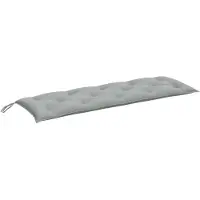 vidaXL Coussin pour banc de jardin Melange gris clair 150x50x7 cm Tissu