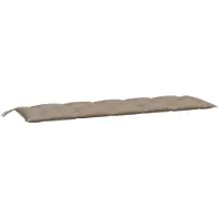 vidaXL Coussin pour banc de jardin taupe 180x50x7 cm tissu Oxford